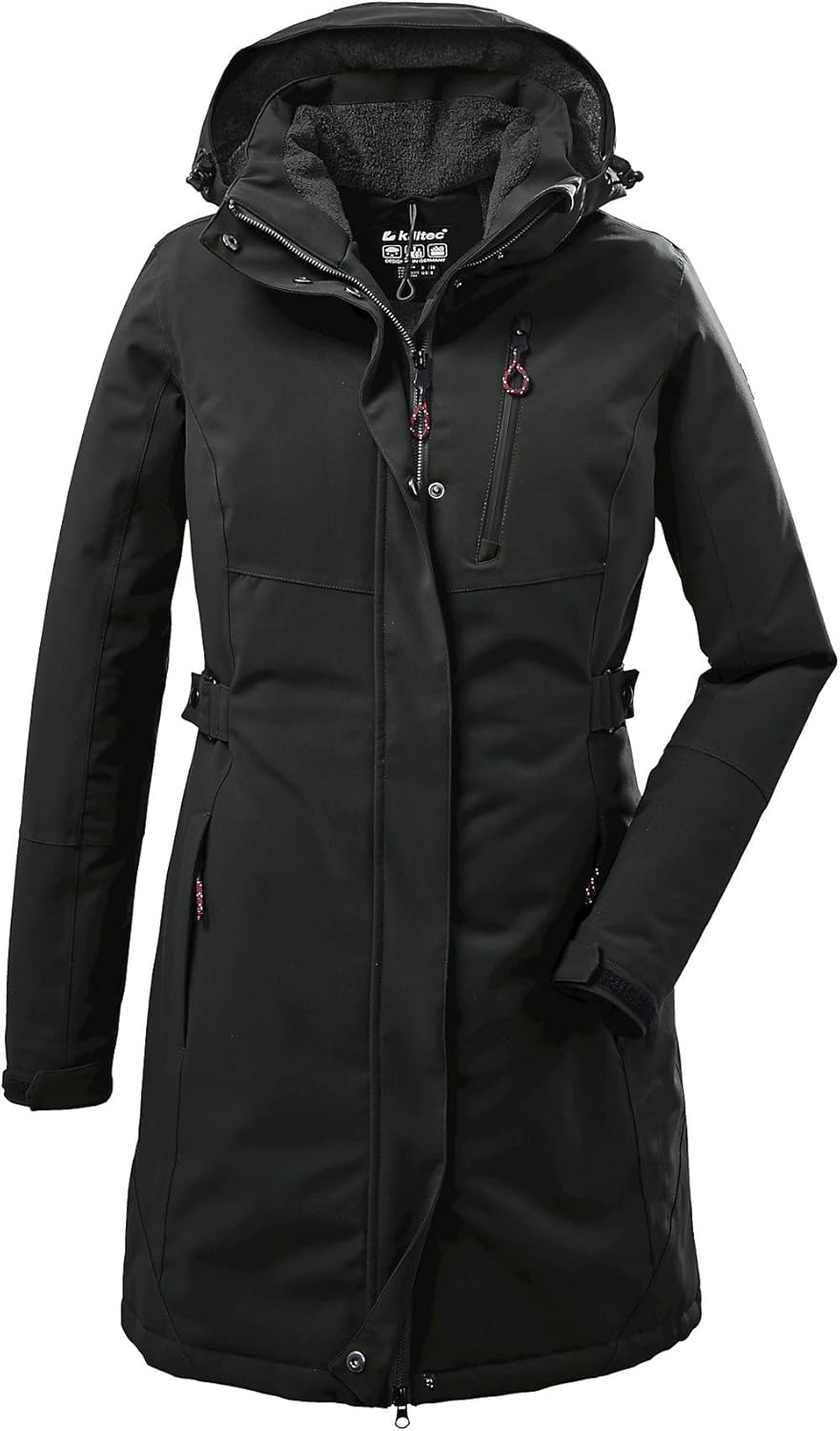 Killtec Damen Kow 165 Wmn Prk Funktionsparka/Parka mit abzippbarer Kapuze 38 dunkeloliv, 38 dunkelol