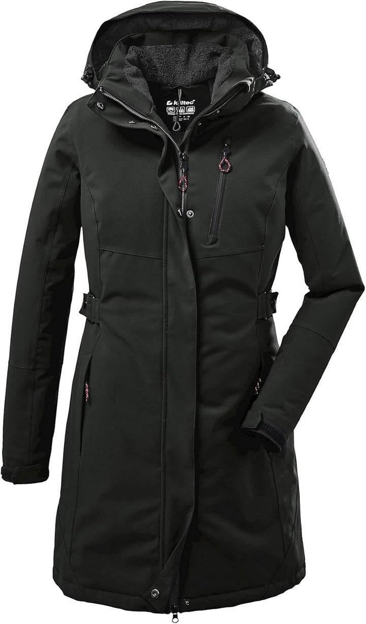 Killtec Damen Kow 165 Wmn Prk Funktionsparka/Parka mit abzippbarer Kapuze 38 dunkeloliv, 38 dunkelol