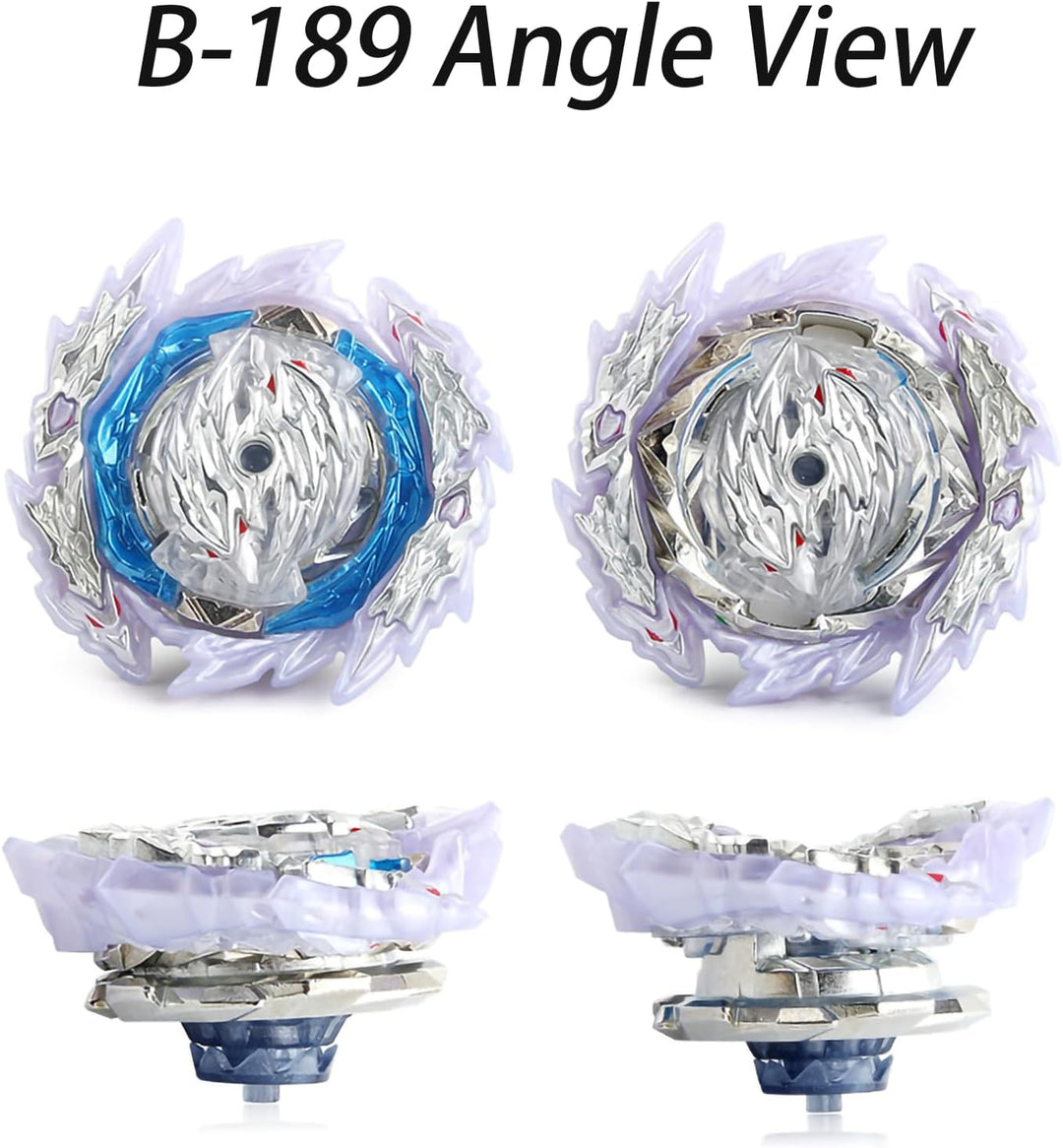 Gyros Turbo Set, 4D Metall Fusion Kampf Kreisel, Mit Battling Top Launcher, Geschenk-Sets,(B-192+B-1