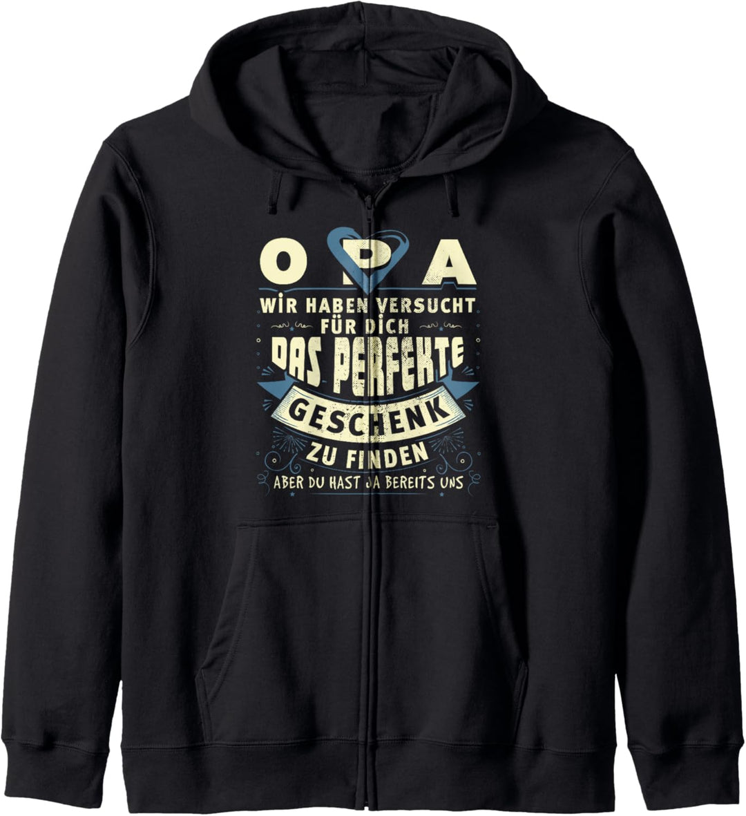 Opa Grossvater Vatertag Geburtstag Fun Spruch Lustig Geschenk Kapuzenjacke