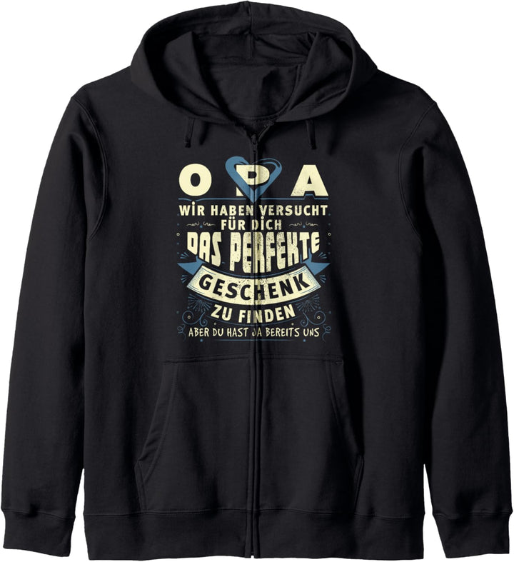Opa Grossvater Vatertag Geburtstag Fun Spruch Lustig Geschenk Kapuzenjacke