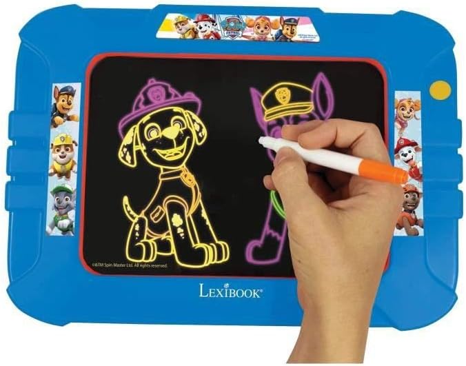 Ardoise lumineuse à dessiner Lexibook La Pat'Patrouille avec feutres