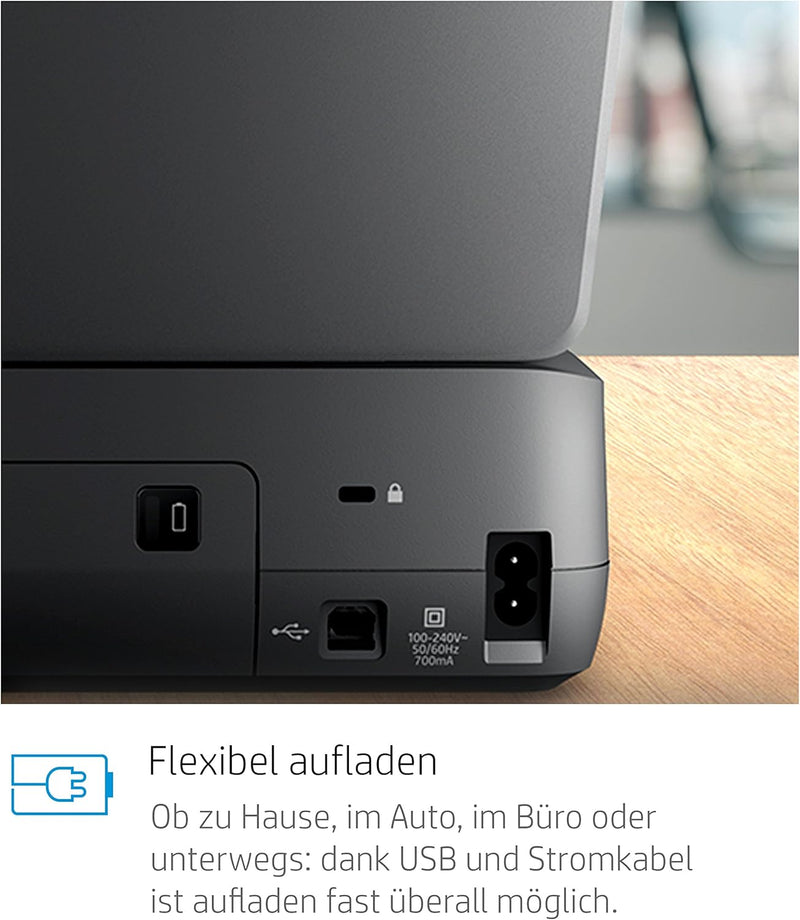 HP OfficeJet 250 mobiler Multifunktionsdrucker (Drucker Scanner, Kopierer, WLAN, HP ePrint, Wifi Dir