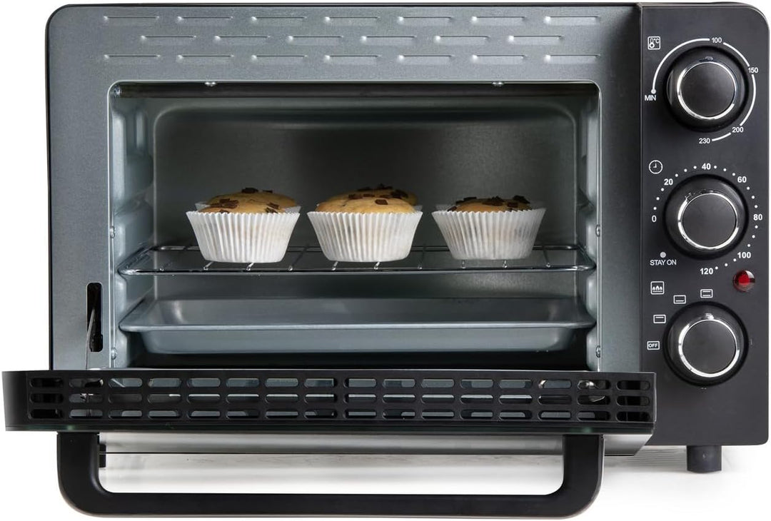 Mini Backofen 20 Liter, 120 Min. Timer, Ober-& Unterhitze - 1300 Watt