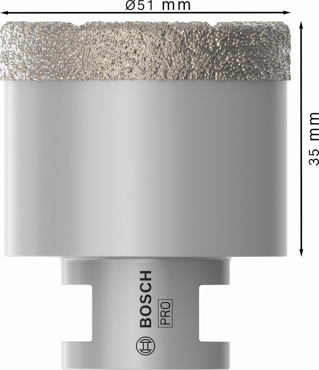 Bosch Professional 1x Diamanttrockenbohrer Dry Speed Best for Ceramic (für Trockenbohren von Hartker