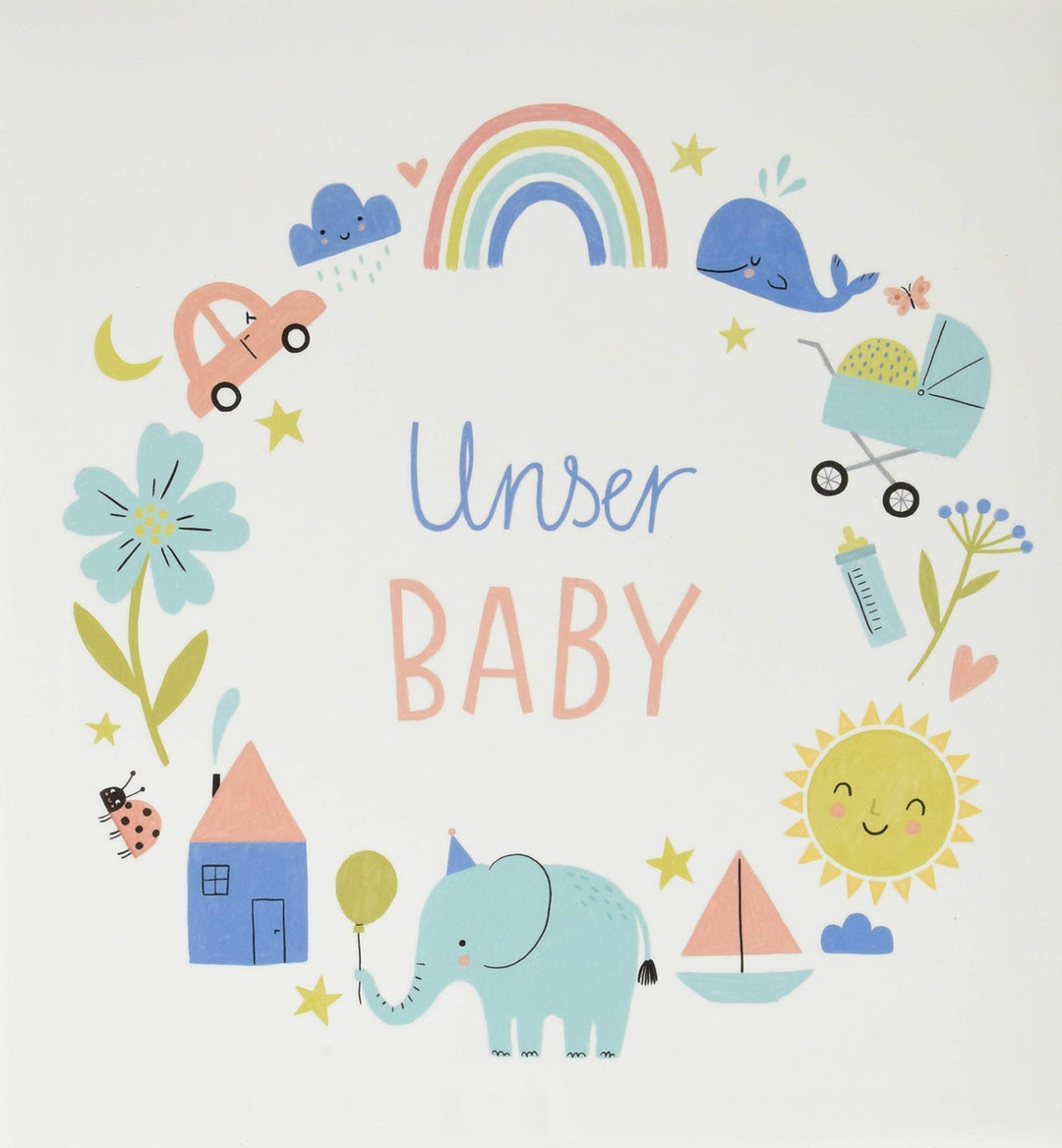 Babyalbum - Unser Baby (Alben & Geschenke fürs Baby), Gebundenes Buch
