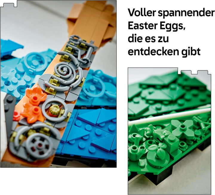 LEGO Editions Lionel Messi – Torjubel - 3D DIY Wandbild Set - DIY Deko für Kinder - Fussball Geschen