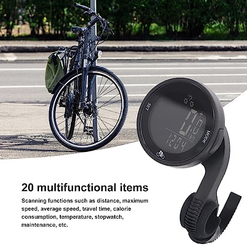 Dpofirs Fahrrad-Tachometer, Kabelloser Kilometerzähler Mit LCD-Display, Wasserdichter Fahrradcompute