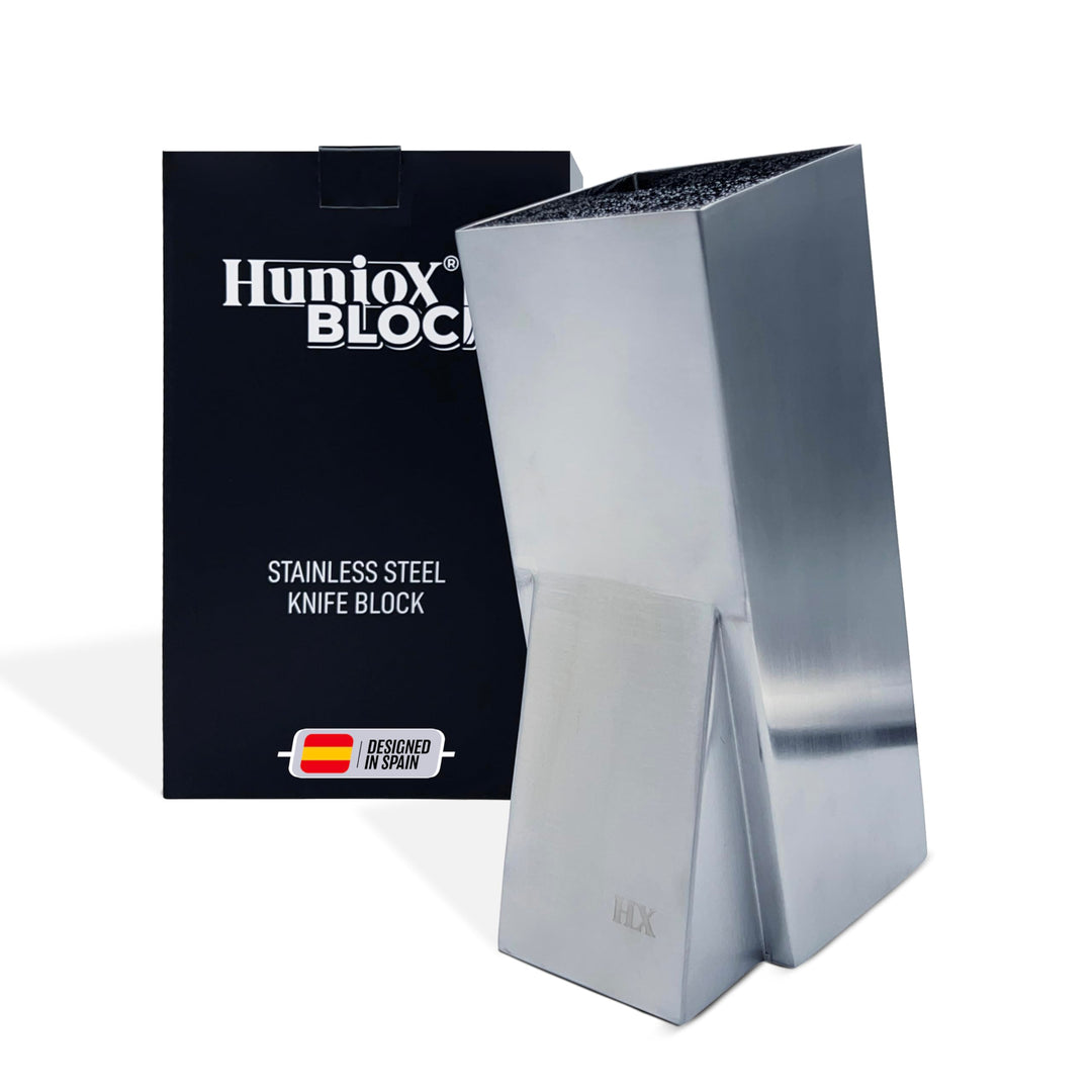 Huniox® Block – Messerblock Mit Borsten - Messerhalter - Unbestückte Messerblöcke - Messerständer -