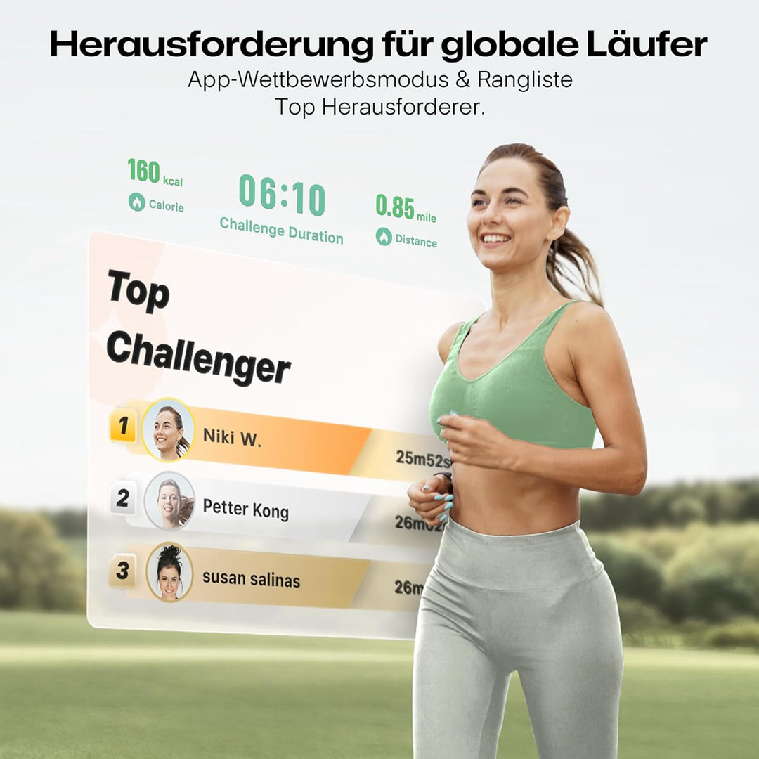 UREVO 2 in 1 Laufband für zuhause mit SmartCoach App, Walking pad mit doppelter Stossdämpfung, Laufb