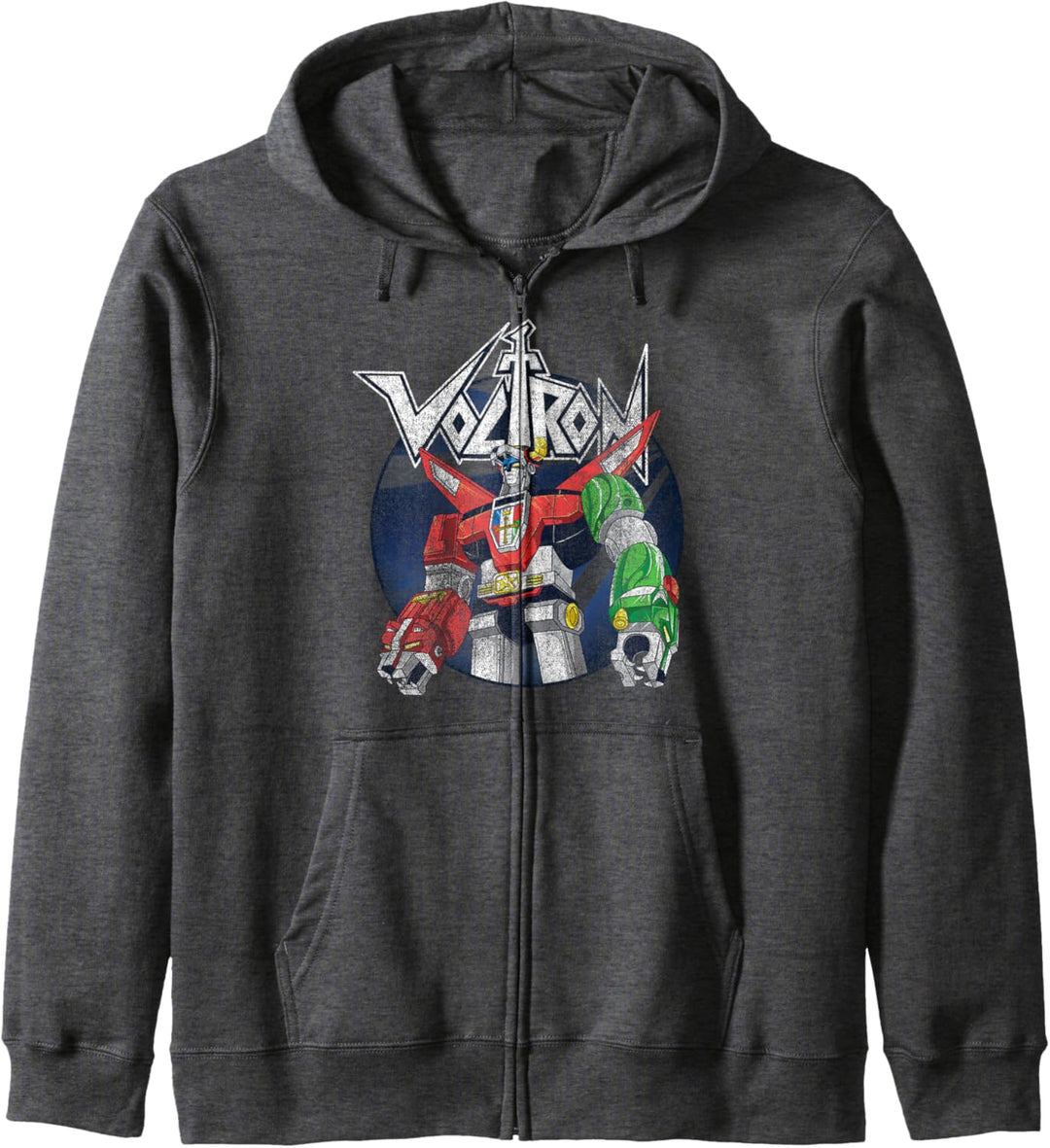 Voltron: Defender of the Universe Distressed Circle Portrait Kapuzenjacke