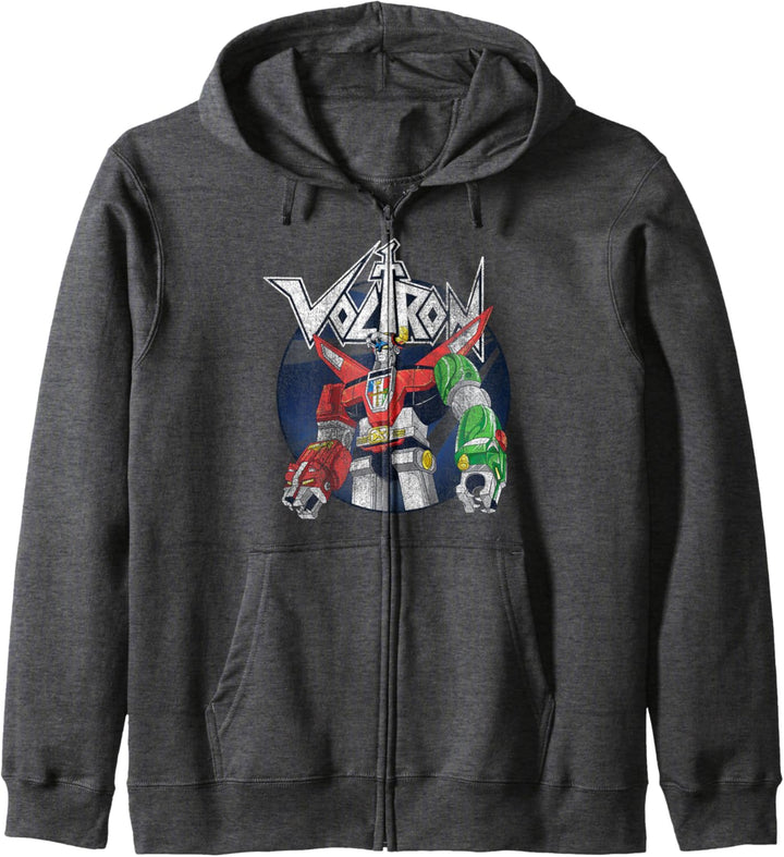Voltron: Defender of the Universe Distressed Circle Portrait Kapuzenjacke
