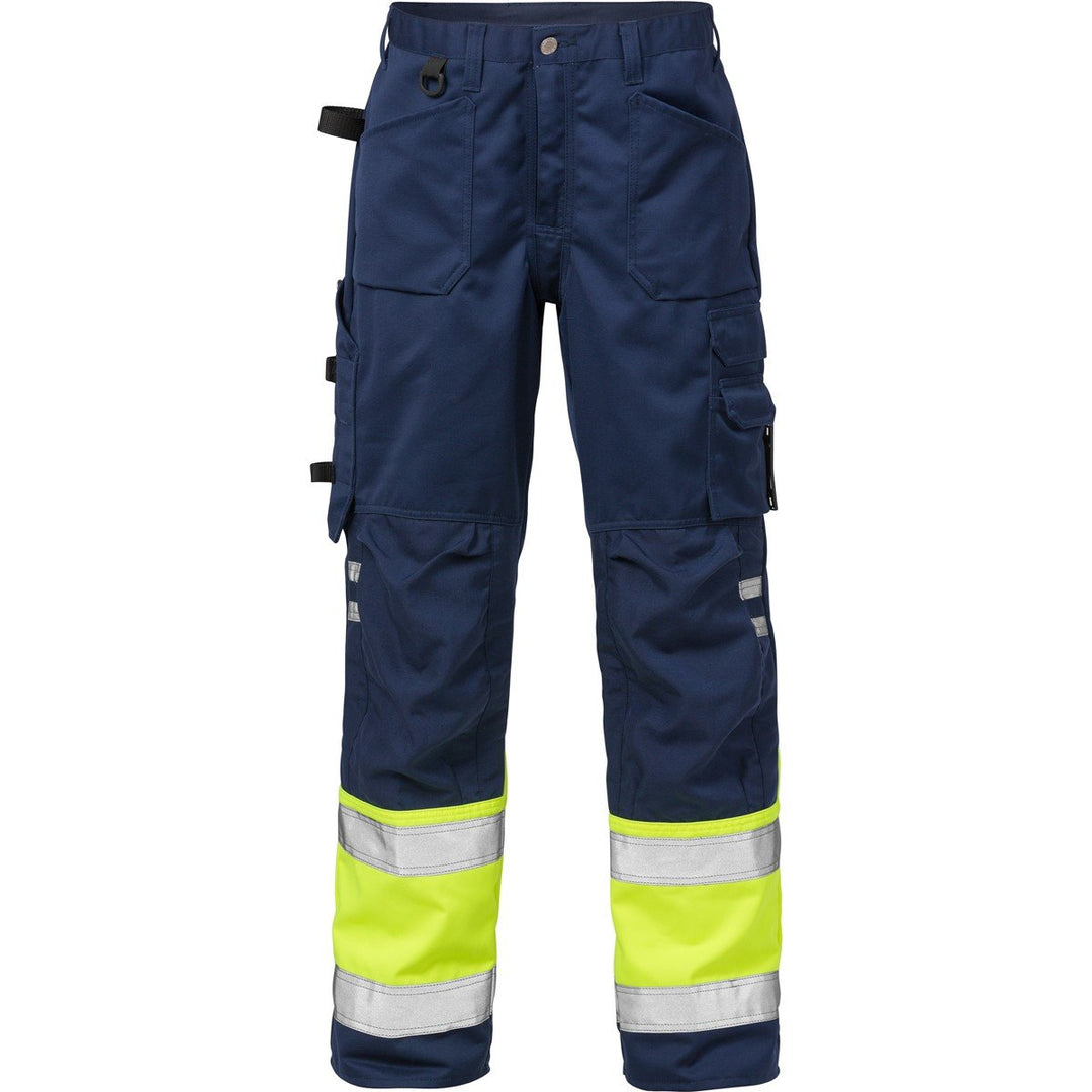 Fristad Kansas - Trousers CL 1 2032 PLU Sz 28.5/72 Reg Hi-Vis Yellow/Navy 100979-171 C44