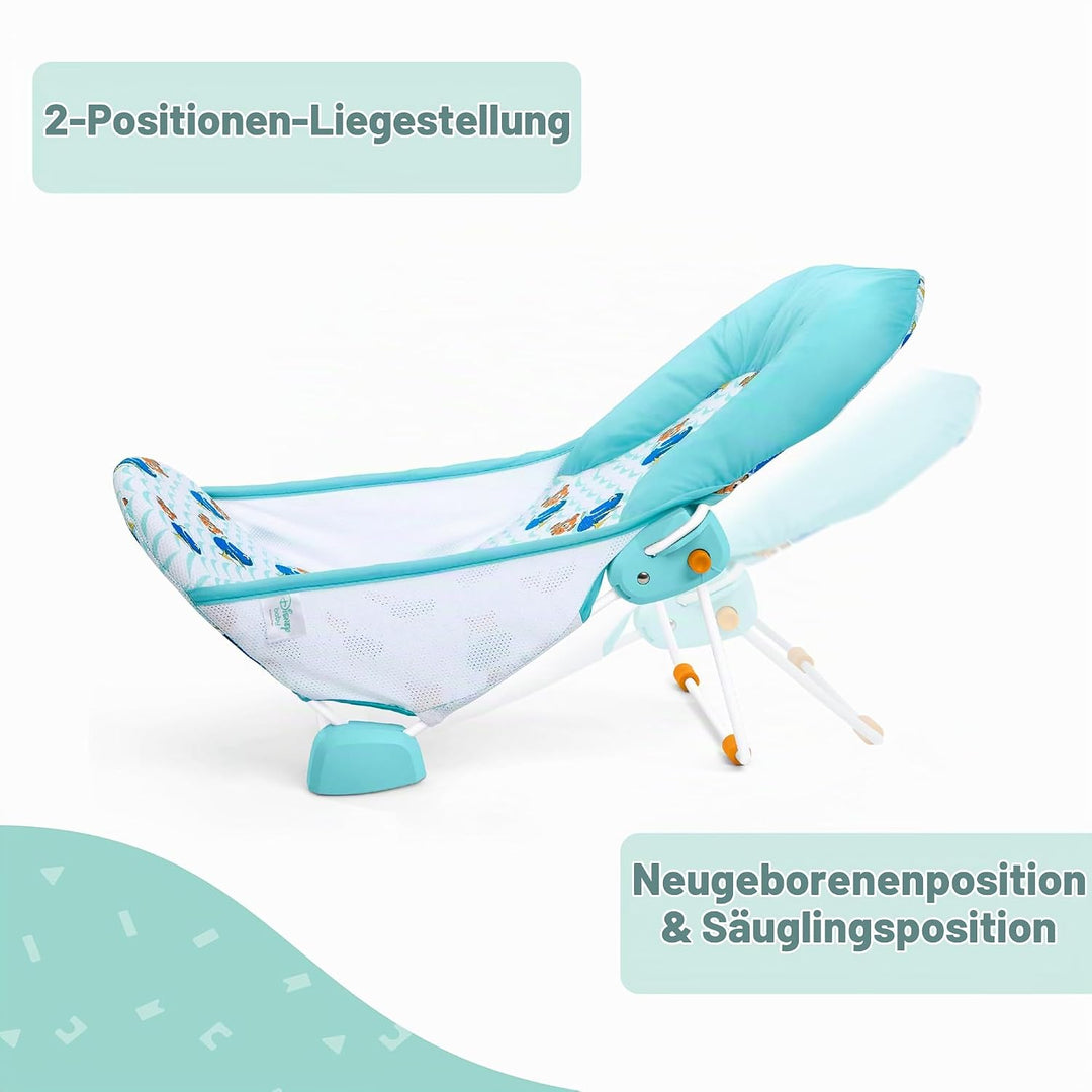 Disney Baby Findet Nemo Baby Badewannensitz von Bright Starts, Klappbarer 2-Positionen Baby Badesitz