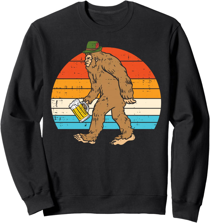 Bavaria Bigfoot Deutsch Oktoberfest Lustig Sasquatch Herren Damen Sweatshirt