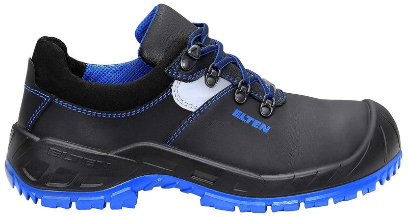ELTEN Sicherheitsschuhe ALESSIO XW Low ESD S3, Damen und Herren, Lederschuh, robust, Blau, Stahlkapp