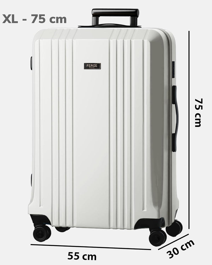 FERGÉ XL Grosser Koffer Hartschale mit TSA Schloss Cannes Rollkoffer Reise-Koffer 77 cm Hartschalenk