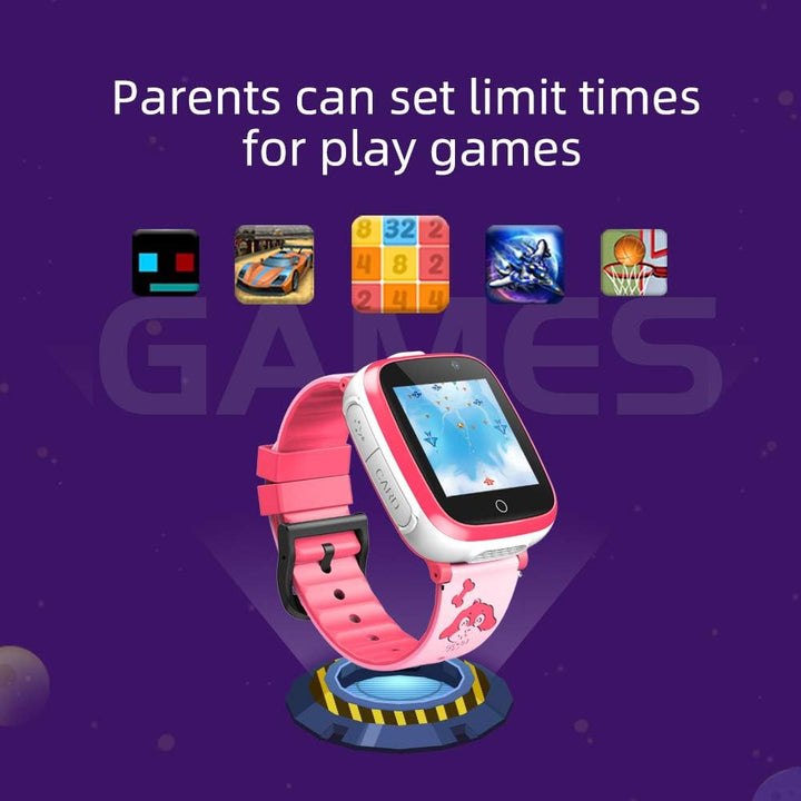 Children's Smartwatch with Games and Music - Smart Watches with Two Cameras, 1.54 HD High-Resolution