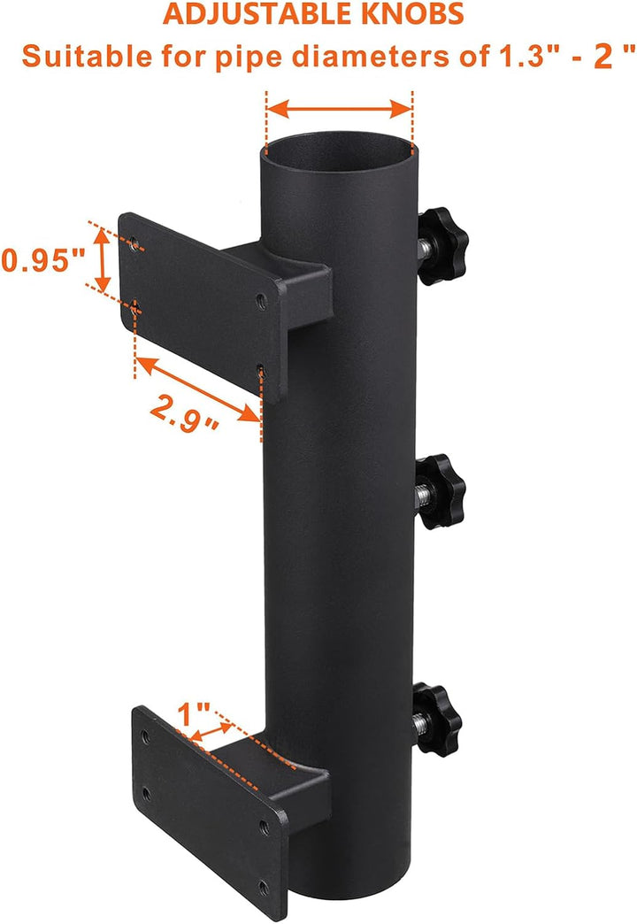 VANROUG Strapazierfähiger Sonnenschirmhalter, Terrassen-Schirmständer, Schirmständer, Bank, Buddy, S