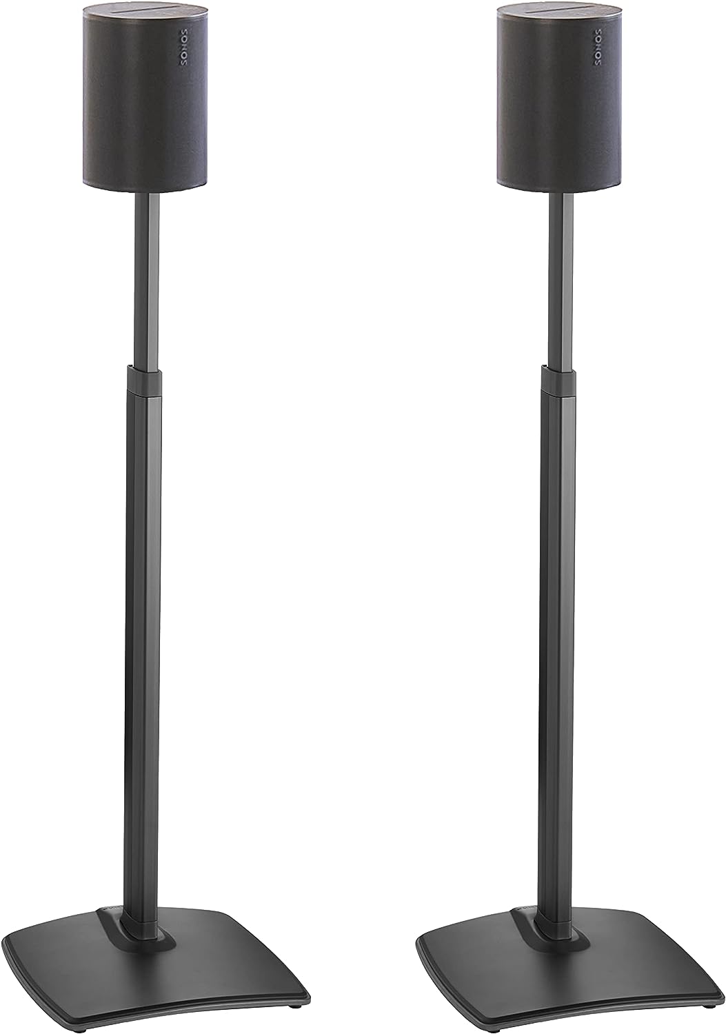 Sanus Höhenverstellbare Lautsprecherständer für Sonos Era 100™ (Paar) Schwarz, Schwarz
