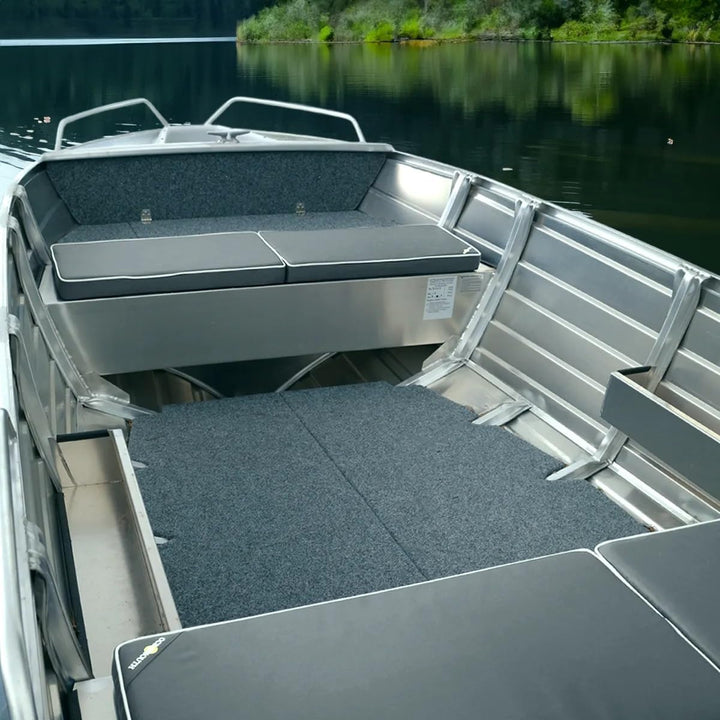 Oceansouth Boat Bench Kissen Polyester Stoff Grau 370mm x 450mm, Grau 370mm x 450mm