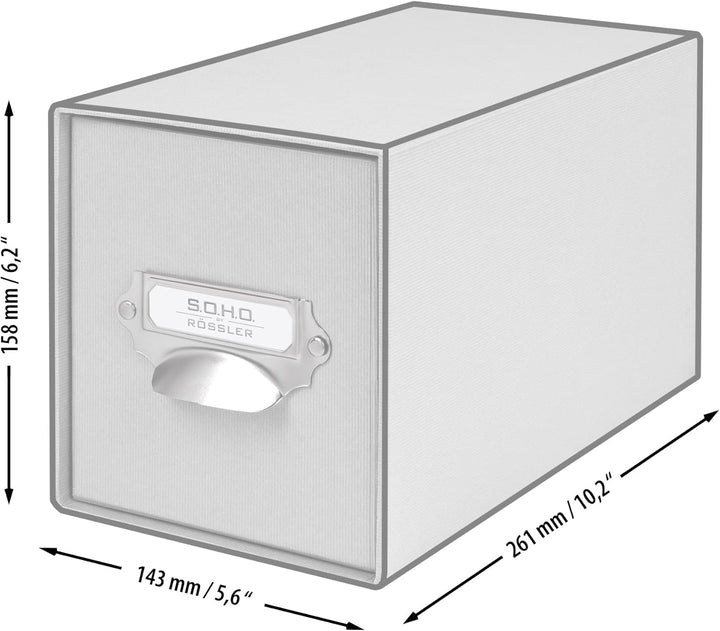 Rössler SOHO CD-Schubladenbox | Schubladen-Aufbewahrungsbox | Organizer mit Schublade | Storage Box