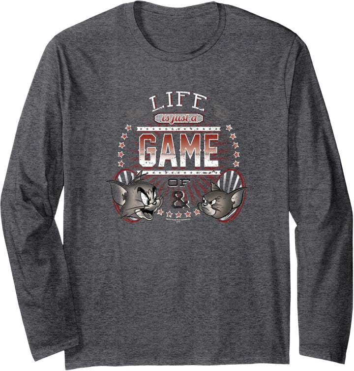 Tom and Jerry Life is a Game Langarmshirt