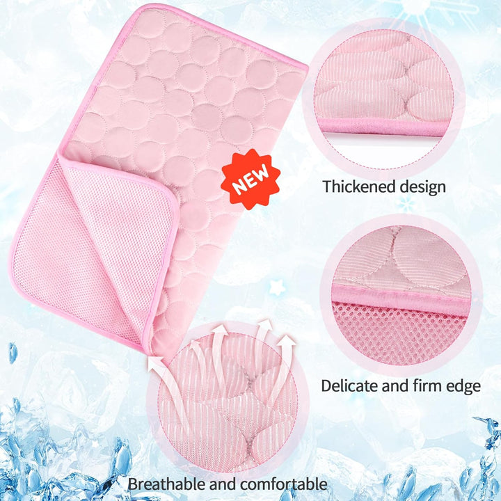 Kühlmatte für Katzen Kühlmatte Hunde 62×50cm Dog Cooling Mat Hundedecke Zum Mitnehmen Hund Kühlkorb