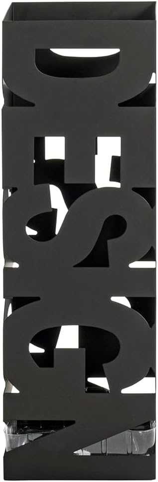 HAKU Möbel Schirmständer, Metall, schwarz, B 16 x T 16 x H 48 cm Schwarz Modern, Schwarz Modern