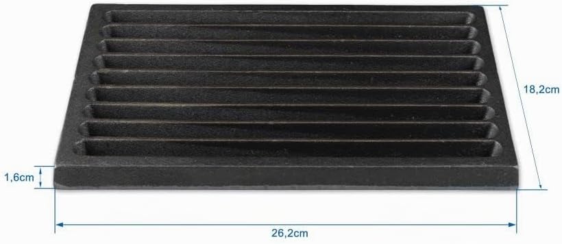 Grillrostprofi Ascherost - Feuerrost - Kohlerost - Kaminrost in Premium-Qualität, Gusseisen, 18 x 26