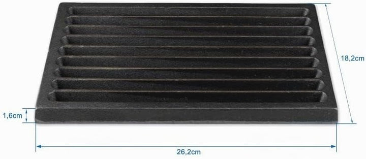 Grillrostprofi Ascherost - Feuerrost - Kohlerost - Kaminrost in Premium-Qualität, Gusseisen, 18 x 26