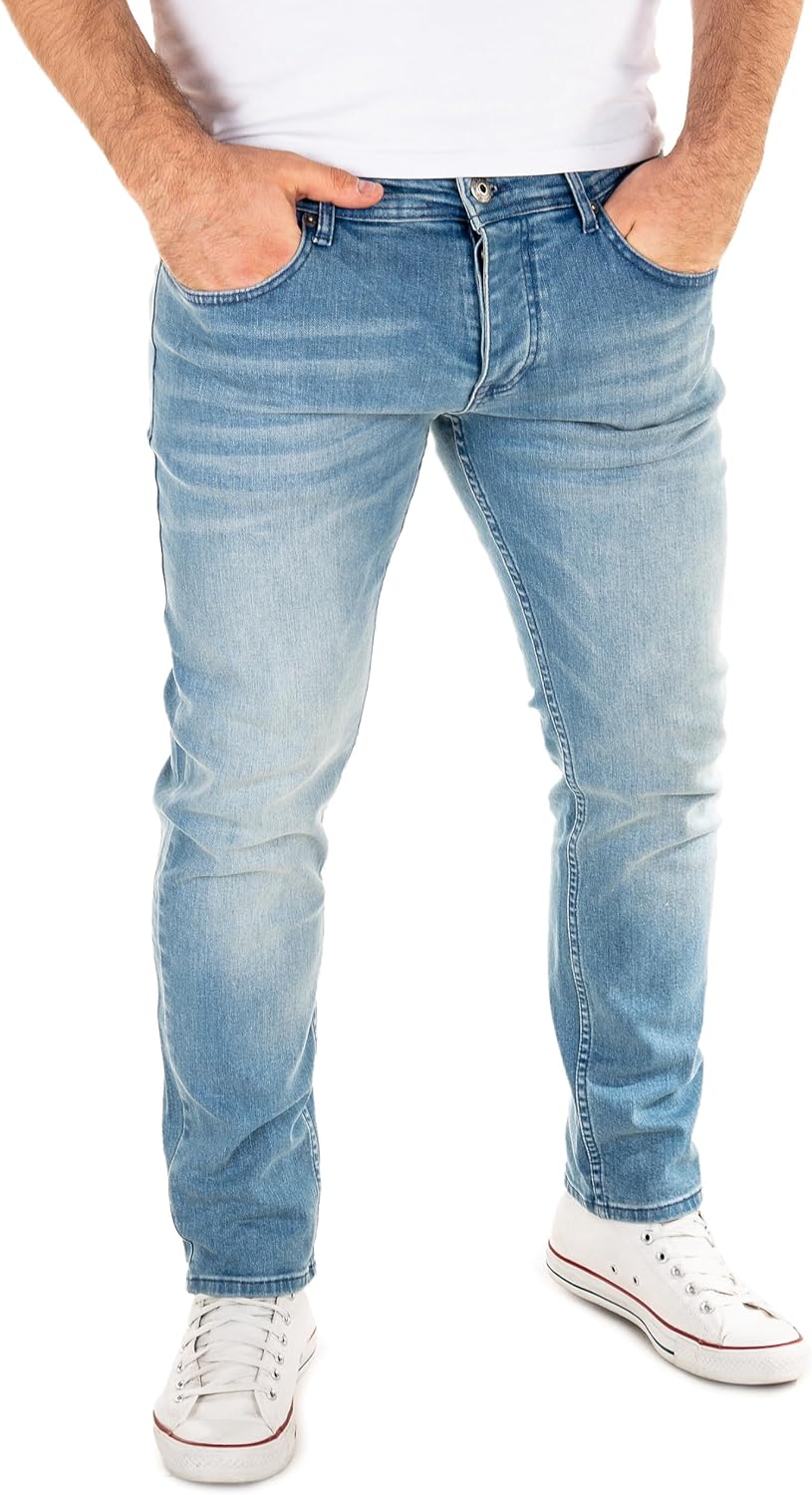 WOTEGA Herren Jeans Alistar Slim Fit 29W / 34L Blau (Captains Blue 184020), 29W / 34L Blau (Captains