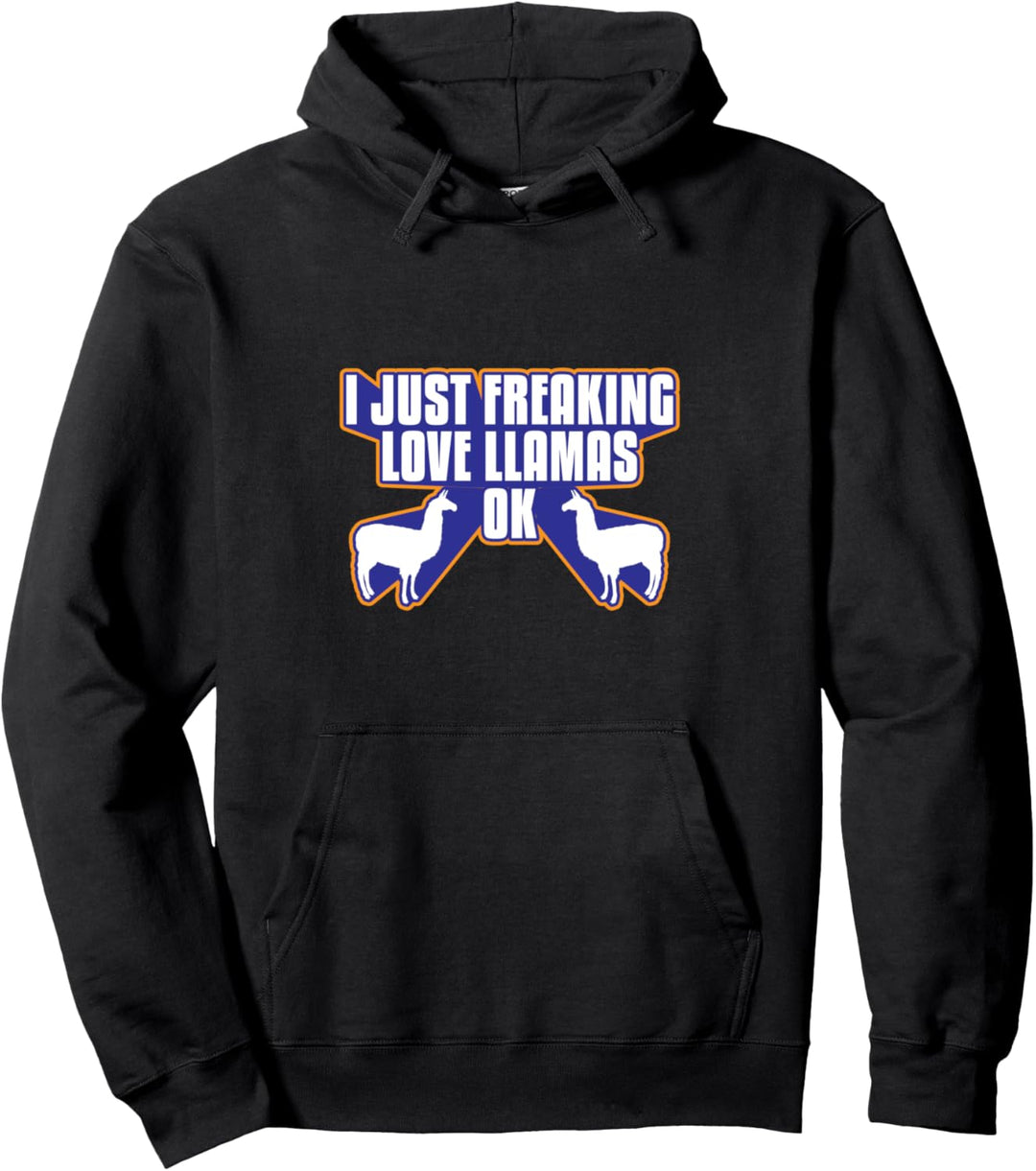 LLama Lover Gifts Funny Freaking Love Llamas Gift Idea Pullover Hoodie