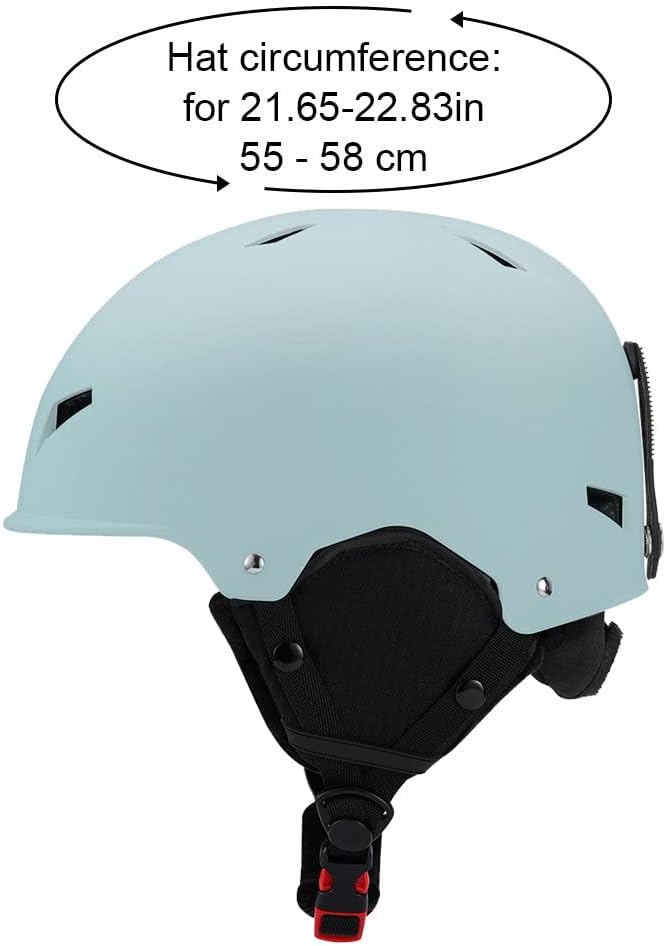 Snowboardhelm Abnehmbarer Ohrschützer Für Männer Frauen Schneehelme Festem Riemensicherheits -skigeh