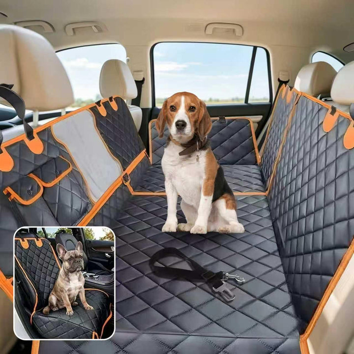 Hundedecke Auto Rückbank mit Sichtfenster &amp; abnehmbarem Teil | Wasserdicht &amp; kratzfest, mit Sicherhe