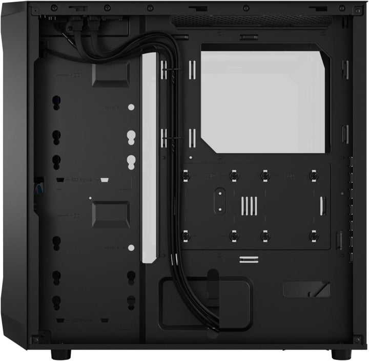 Fractal Design Focus 2 RGB Black - Tempered Glass Clear Tint - Mesh Front – Two 140 mm RGB Aspect Fa