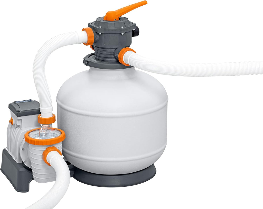 Bestway Water_Pump Flowclear Sandfilterpumpe für oberirdische Pools, Durchflussmenge 8327 l/h 8 327