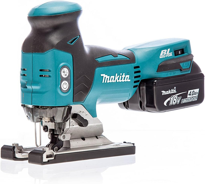 Makita DJV181RMJ 18 V Cordless Brushless Li-Ion Barrel Grip Jigsaw with 2 x 4.0 Ah Batteries by Maki