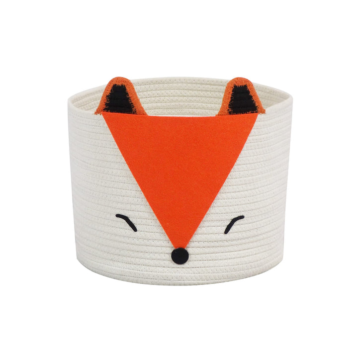 Orange Fox Aufbewahrungskorb – mittelgross, vielseitig einsetzbar für Baby-Windeln, Wäsche, Kinderzi
