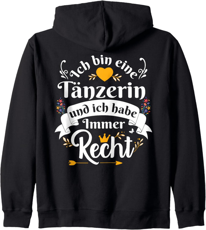 Ich Bin Eine Tänzerin Immer Recht Für Damen Kinder Kapuzenjacke