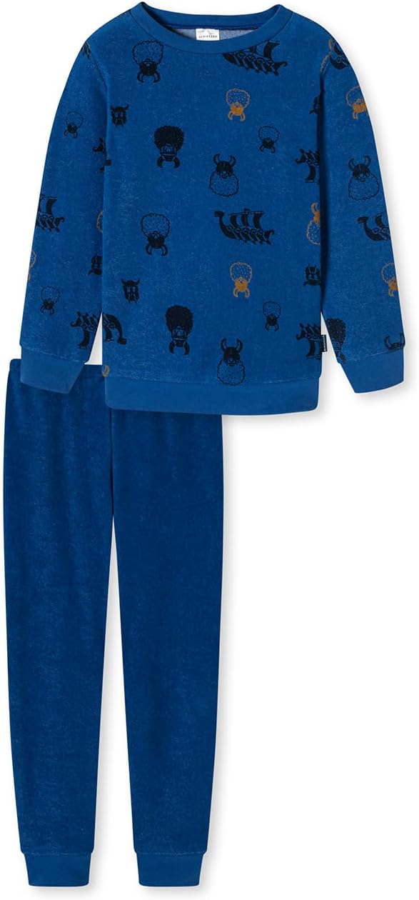 Schiesser Jungen Schlafanzug Set Pyjama warme Qualitäten Frottee - Fleece - Interlock - Grösse 92 bi