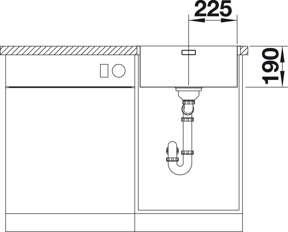 BLANCO ANDANO 450-IF | Edelstahl | Einbauart: Einbau von Oben & Flächenbündig | ohne Ablauffernbedie