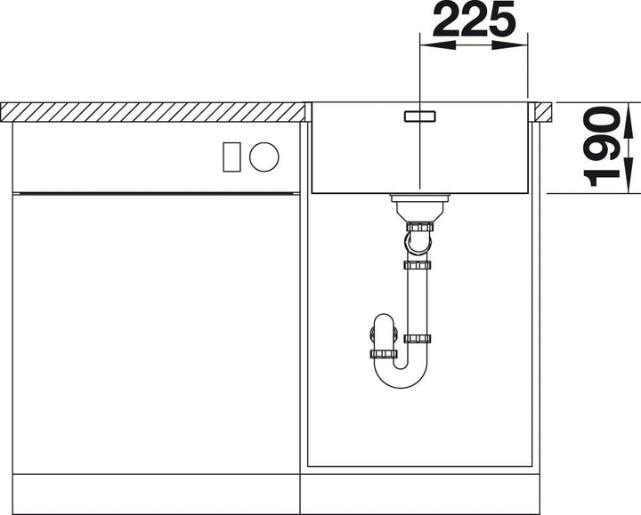 BLANCO ANDANO 450-IF | Edelstahl | Einbauart: Einbau von Oben & Flächenbündig | ohne Ablauffernbedie