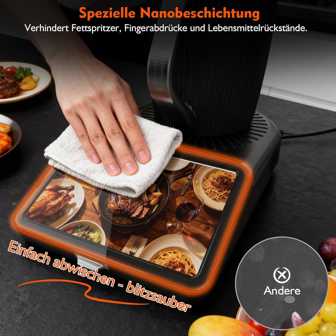 HAFOEEP 2-Stück Displayschutz für Thermomix TM7 Schutzfolie Schutzglas für Panzerglas tm7 Zubehör, U
