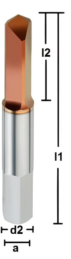 VHM Gewindebohrerausbohrer M3-M12 Ausbohren von gebrochenen HSS/E Gewindebohrer, Grösse: M4, M4
