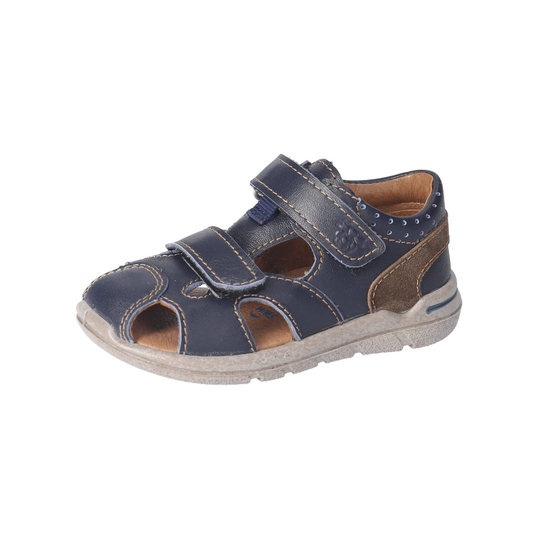 PEPINO Ricosta Mädchen und Jungen Kletthalbschuhe KASPI,Halbschuhe,WMS:Mittel, Blau 180