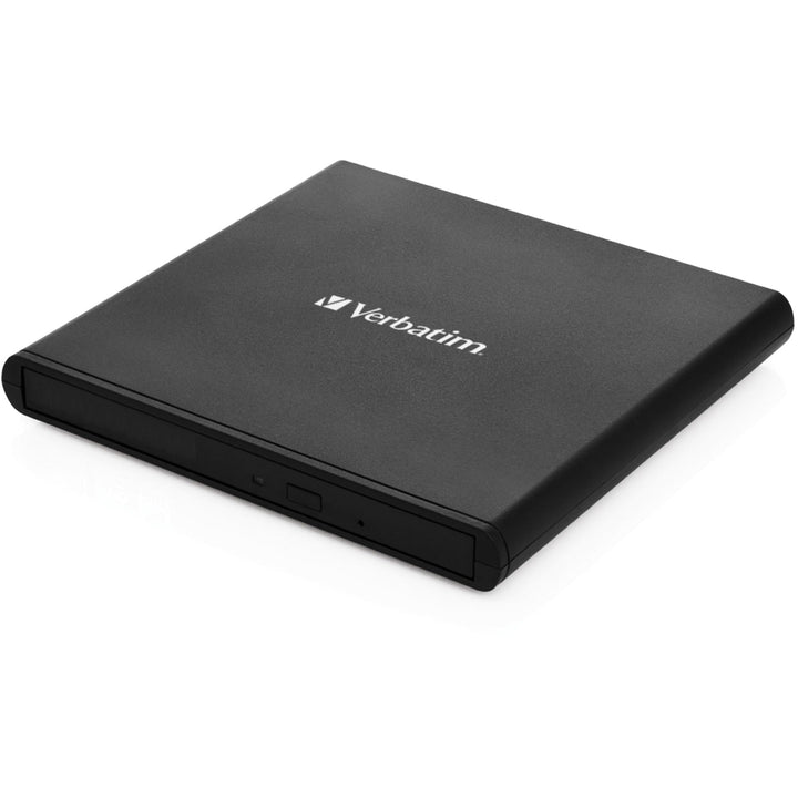 VERBATIM 53504 DVD Recorder, USB 2.0, 8x/6x/24x, Slimline Portable, schwarz, M-DISC, Retail