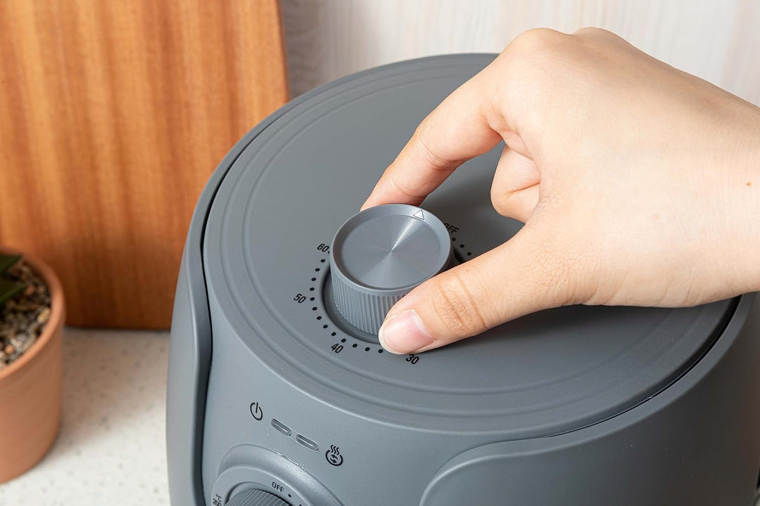 Mini Heissluftfritteuse - 1,8L - Airfryer mit Timer und Warmhaltefunktion - Temperatur wählbar - Ene