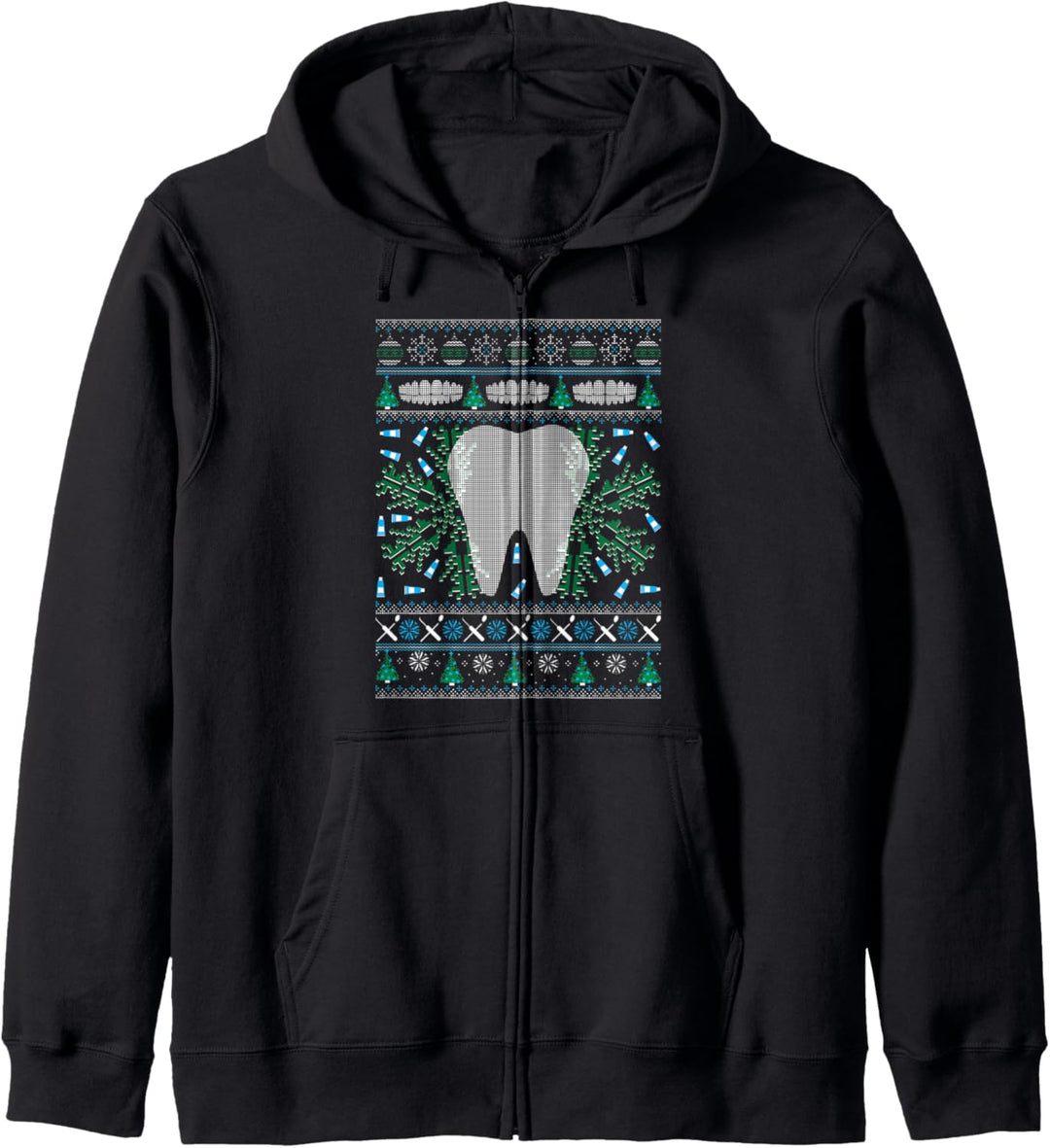 Dental Hygienist Ugly Christmas Holiday Dentist Xmas Gift Kapuzenjacke