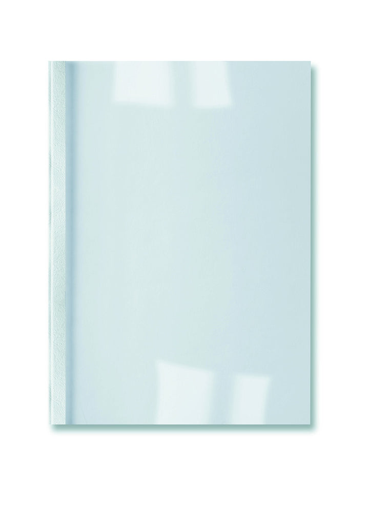 GBC LeatherGrain Thermo-Bindemappen, 100 Stück, A4, weiss, 1.5mm weiss 1.5 mm, weiss 1.5 mm